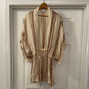 Striped Kimono Cardigan